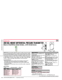 Thumbnail of document Data Sheet - 607D DIN Rail Mount Differential Pressure Transmitter